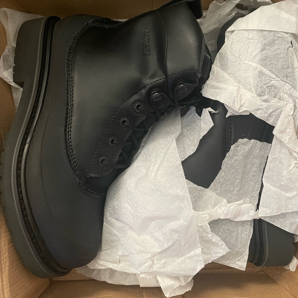 Brand new steel toe work boots